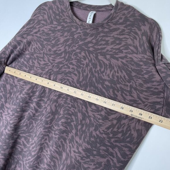 Athleta Studio to Street Sweatshirt Womens Size Small Animal Print - Picture 7 of 8